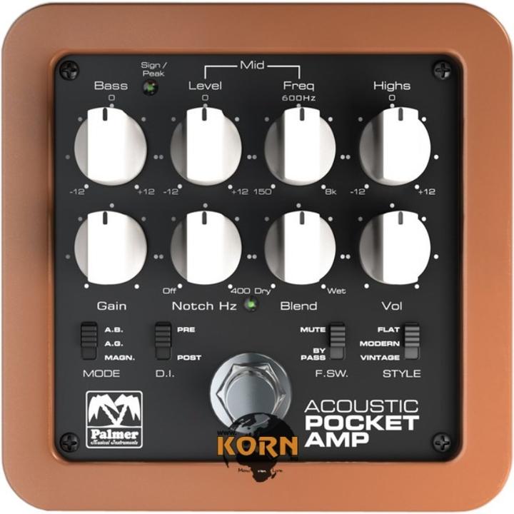 Produktbild Palmer Audio POCKET AMP ACOUSTIC Portabler Preamp (Bass, Gitarre)