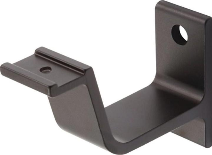Hermeta Support de main courante 3551 aluminium anodisé noir support droit (Aluminium)