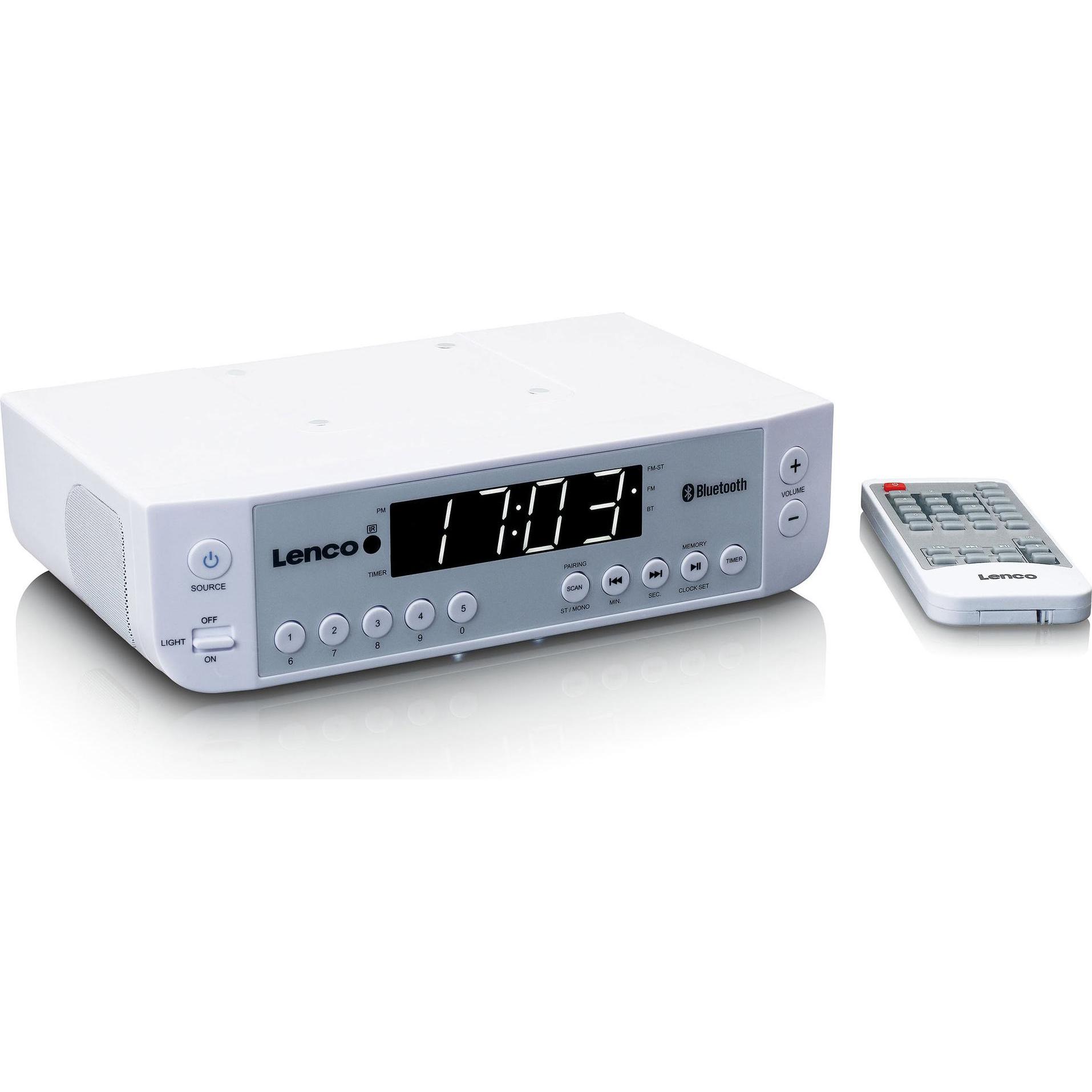 Thumbnail - Lenco KCR-100 Küchenradio UKW Bluetooth Weiss (FM, Bluetooth), Radio, Weiss