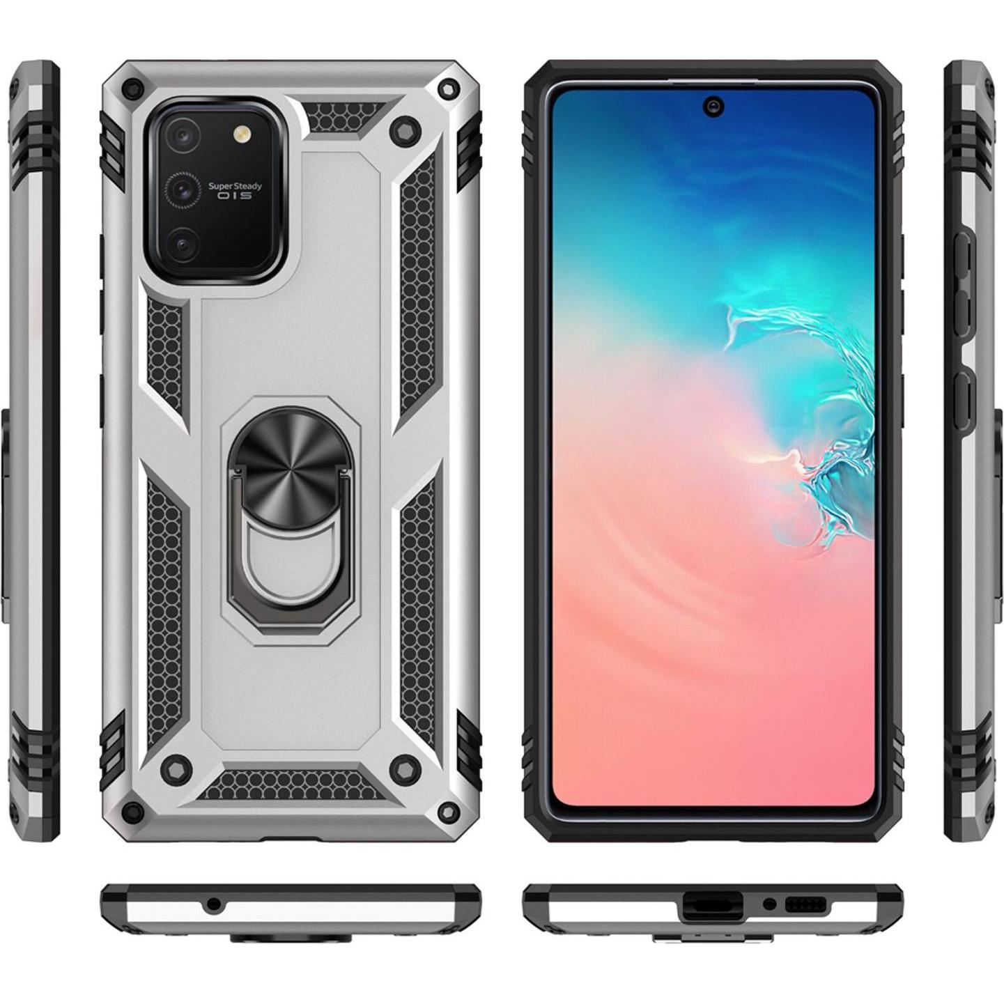 Thumbnail - Nalia Ring Handyhülle (Samsung Galaxy S10 Lite), Smartphone Hülle, Silber