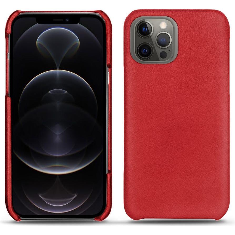 Noreve Lederschutzhülle (Apple iPhone 12 Pro Max), Smartphone Hülle, Rot
