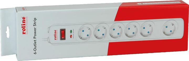 Produktbild Roline SurgeSecure Verlängerungsschnur (6 x, CEE 7/3, 1.80 m)
