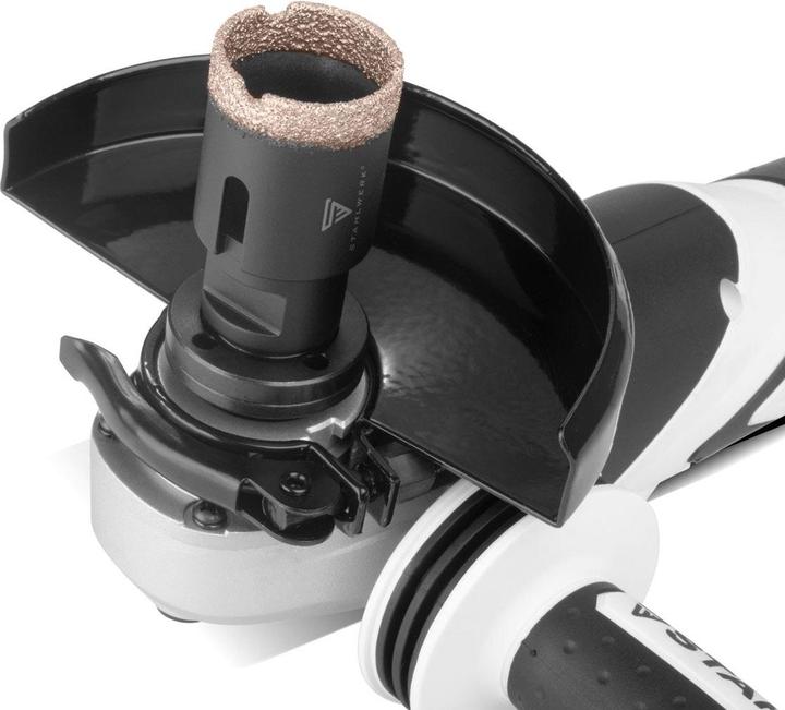 Actual product image Stahlwerk Diamond core bits set of 10 6-68 mm M14 for angle grinders (6, 8, 12, 16, 20, 25, 35, 55, 68 mm, 10 mm)