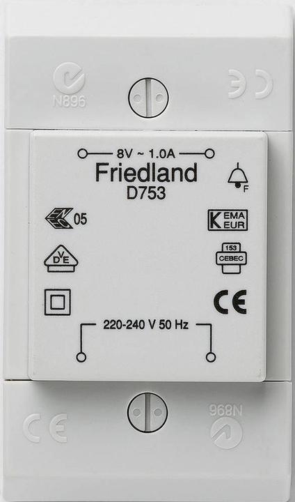 Produktbild Friedland Klingel-Transformator 8 V/AC 1