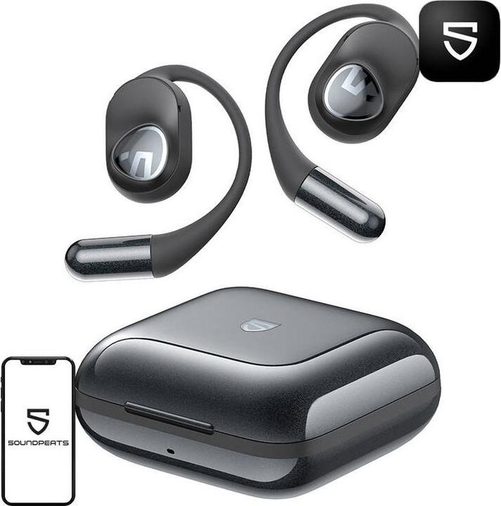 Produktbild Soundpeats Wireless headphones TWS GoFree2+ (black) (ANC, 35 h, Kabellos)