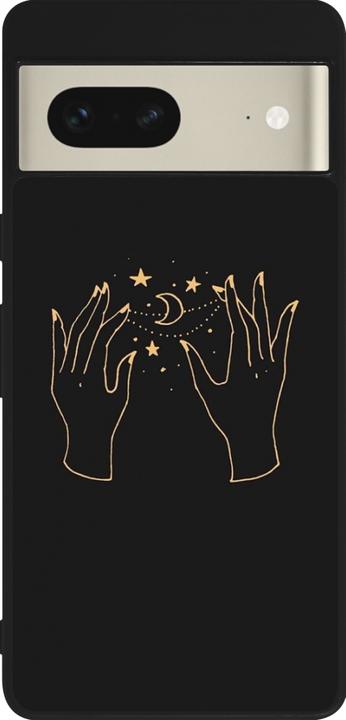 Produktbild PhoneLook Hülle Silikon schwarz Grey magic hands (Google Pixel 7)