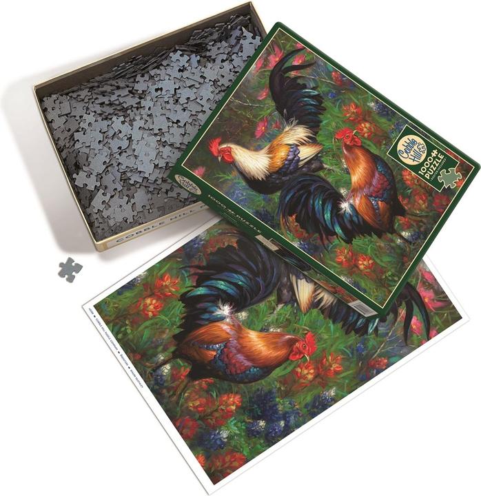 Actual product image Cobble Hill Puzzle 1000 Roosters (1000 pieces)