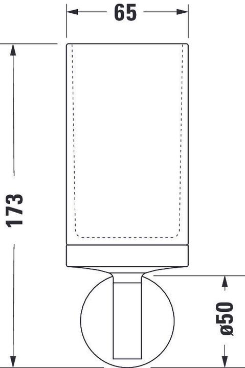 Actual product image Duravit Glass holder STARCK T incl. glass white matt chrome