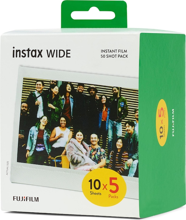 Fujifilm Pellicola Instax wide - Carta fotografica istantanea - 5x10 stuks (Instax Wide 300)