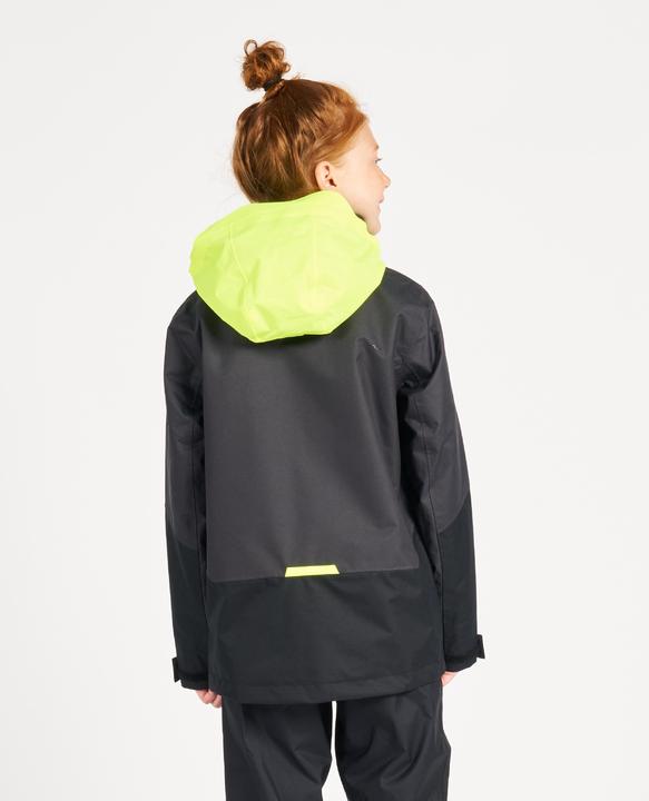Produktbild Tribord Regenjacke Segeljacke Kinder wasserdicht winddicht - Sailing 300 dunkelgrau (140)