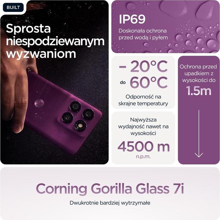 Image du produit Motorola Edge 60 Pro (512 Go, Pantone Sparkling Grape, 6.67", Double SIM, 5G)
