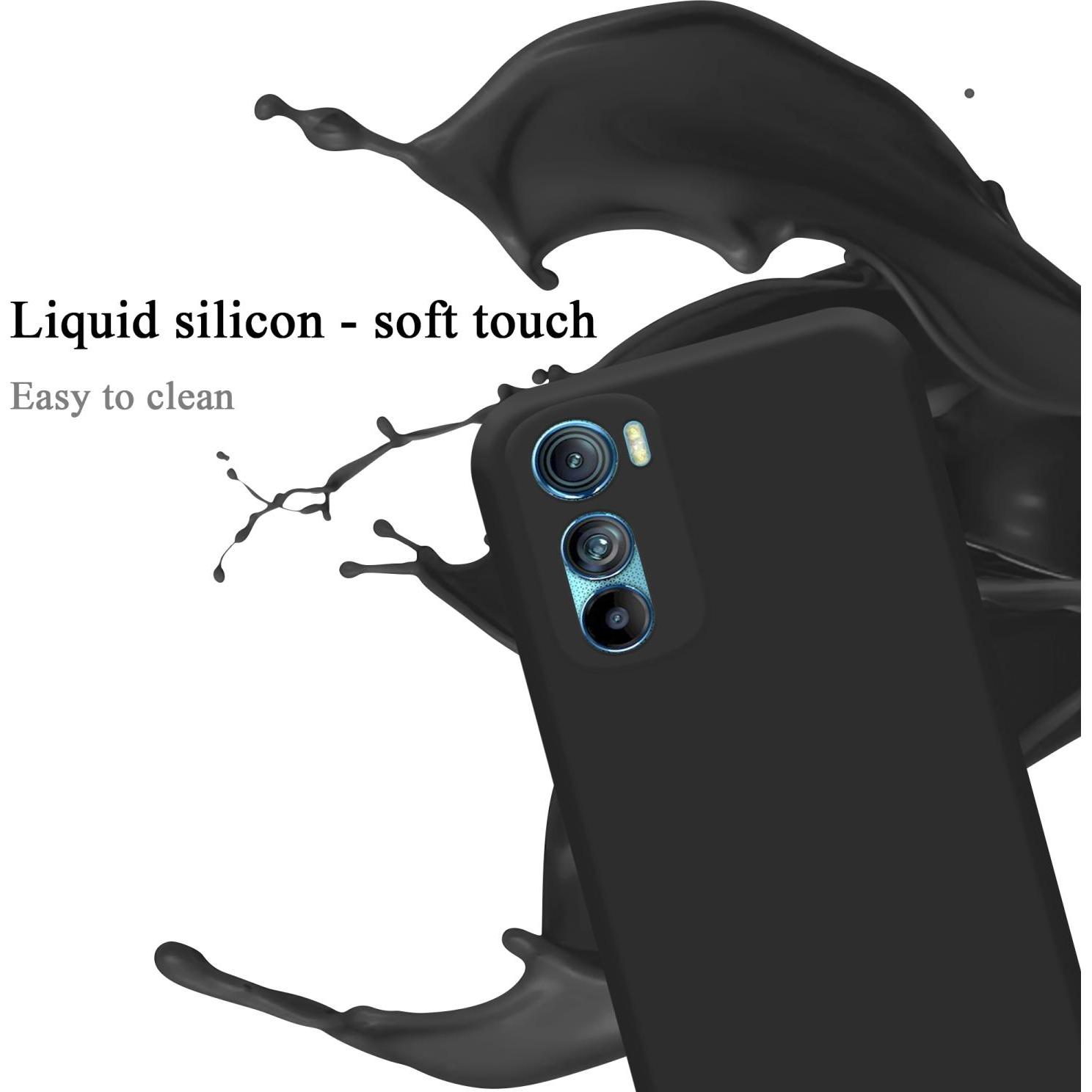 Thumbnail - Cadorabo TPU Liquid Silicone Case Hülle für Motorola EDGE 30 (Motorola Edge 30), Smartphone Hülle, Schwarz