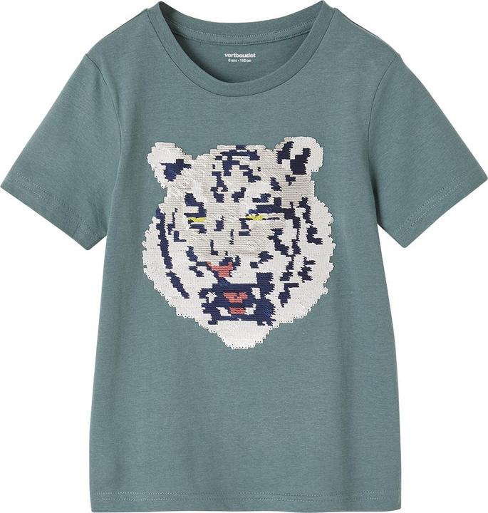 Produktbild Vertbaudet Jungen T-Shirt mit Wende-Pailletten (98)