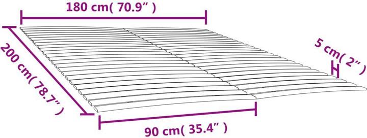 Actual product image vidaXL Lattenrost-Ersatz