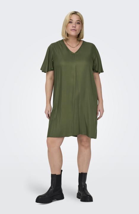 Image du produit Only Robe curvy à col en V et manches courtes (42)