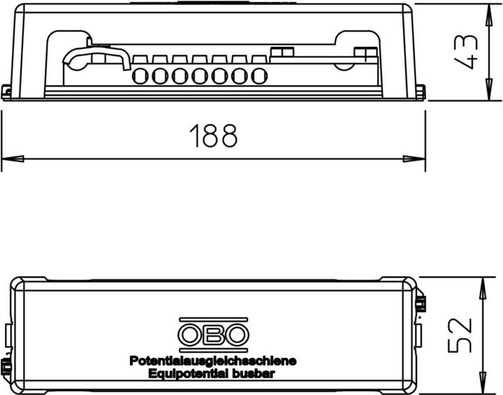 Produktbild OBO Bettermann Potentialausgl.schiene
