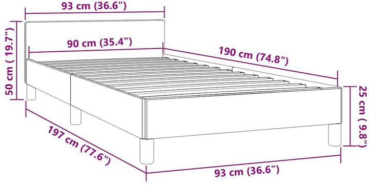 Produktbild vidaXL Johnny (90 x 190 cm)
