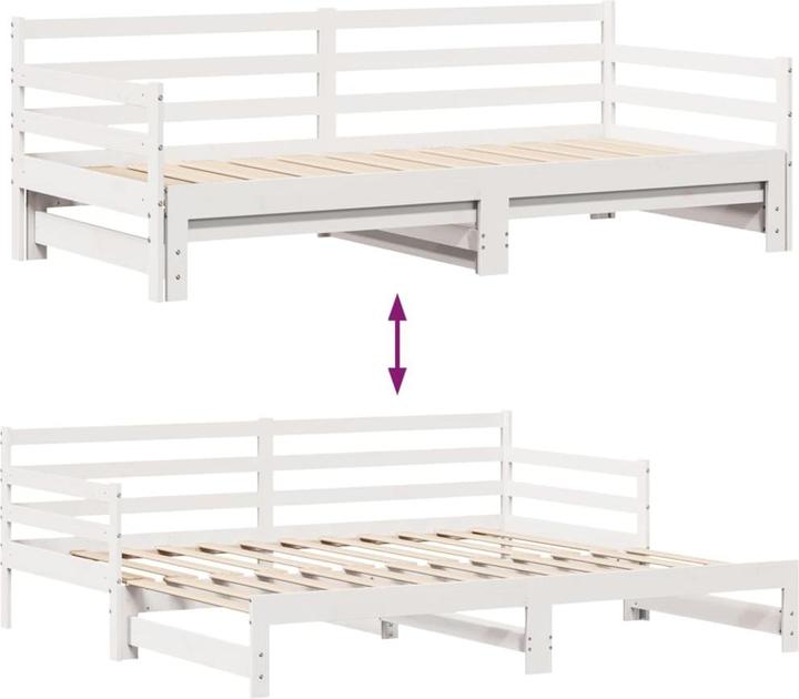Produktbild vidaXL Tagesbett Ausziehbar mit Schubladen (90 x 190 cm)