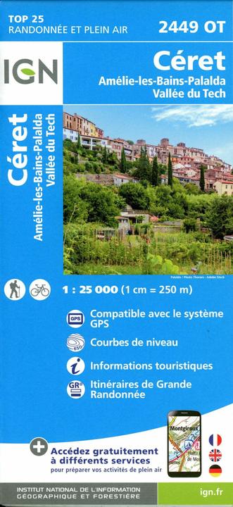 Actual product image Cret - Amlie-les-Bains-Palada 1:25 000