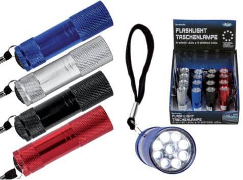 Image du produit Out of the blue Lampe de poche 9 LED assortie