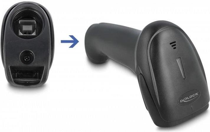 Produktbild Delock Barcode Scanner 1D Laser für 2.4 GHz, Bluetooth oder USB (1D-Barcodes)