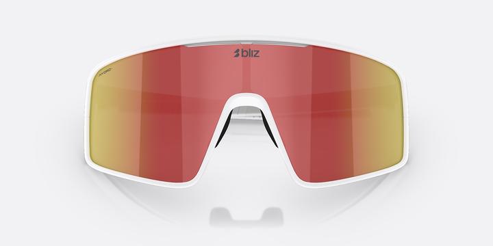 Actual product image Bliz P001 (Matt White-Brown, Red Mirror)