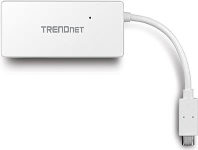 Image du produit Trendnet Hub USB 4 ports USB3.0 ultra-mini hub et USB-C (USB-C, 4 Ports)