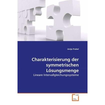 Charakterisierung der symmetrischen Lösungsmenge, Fachbücher