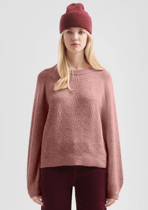 Produktbild s.Oliver Strickpullover Weicher Pullover mit Ajourmuster (XS)