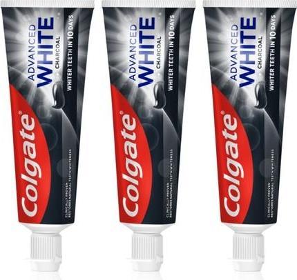 Colgate Advanced White Charcoal whitening toothpaste 3 x 75 ml