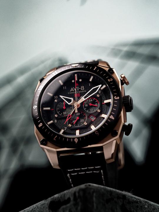 Actual product image AVI-8 AV-4100-06 (Chronograph)