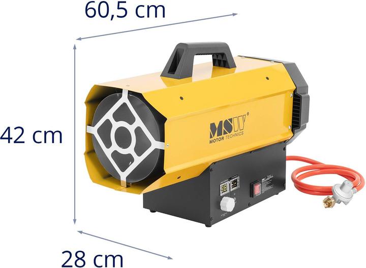 Produktbild MSW Gasheizer 60 kW 510 m² Gasstrahler Gas-Heizgebläse Zeltheizung Gaskanone (60000 W)