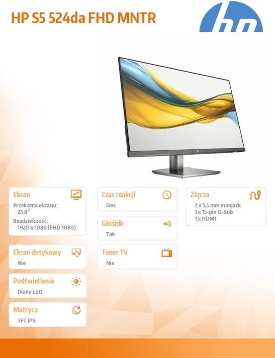 Produktbild HP Series 5 Pro 524da (1920 x 1080 Pixel, 23.80")