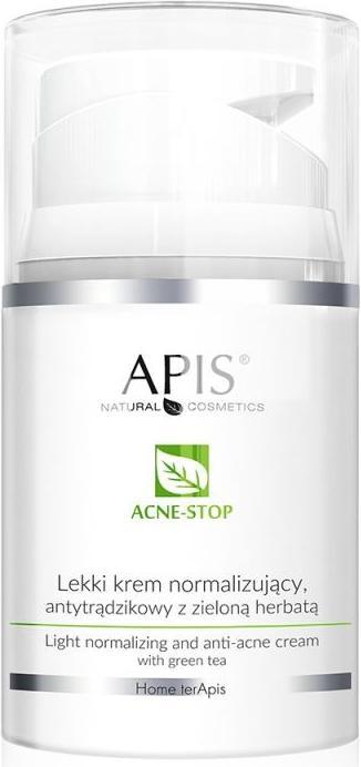 Apis Natural Cosmetics Apis Acne-Stop Light Normalising Anti-Acne Cream Light Anti-Acne Normalising Cream With Green Tea (50 ml)