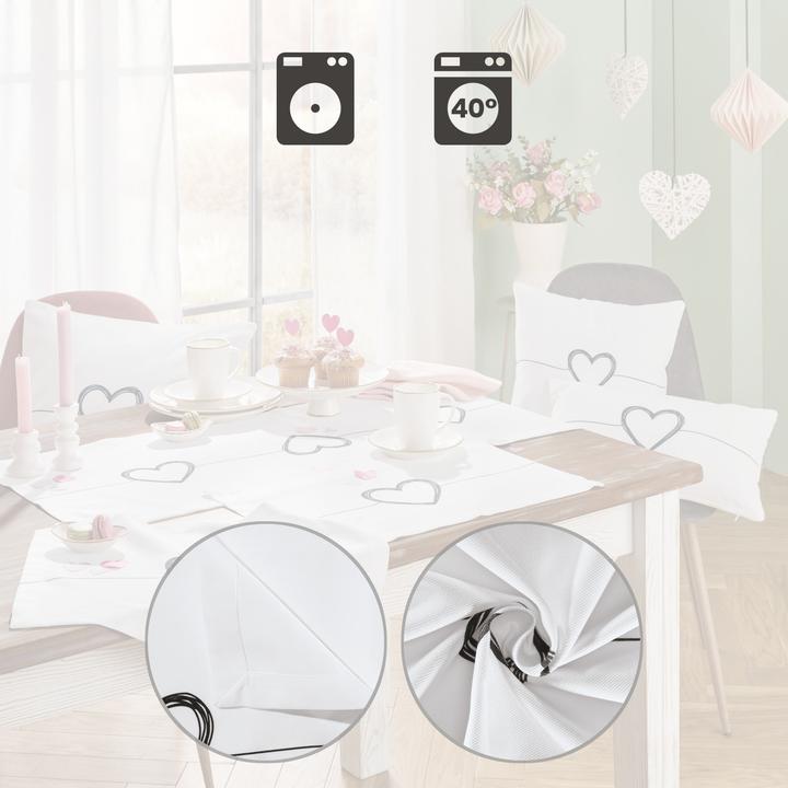 Actual product image Erwin Müller Tischläufer "Herz" (100 x 40 cm)