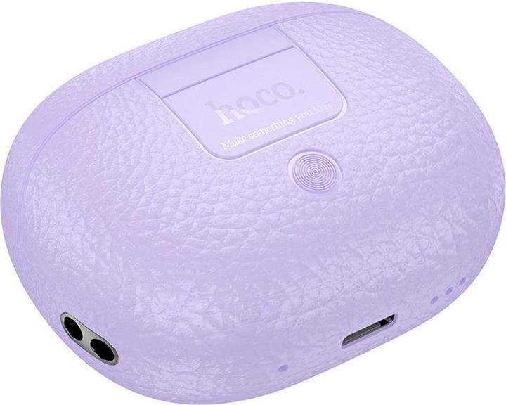 Actual product image Hoco Wireless headphones wireless earphones bluetooth TWS EQ23 purple (7 h, Wireless)