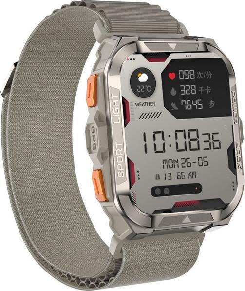 Produktbild Blackview W80 Pro (Montre connectée - 1.91" - Position GPS précise) Kaki (48.50 mm)