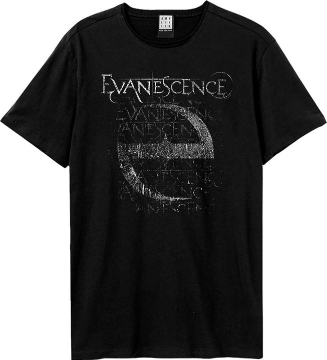 Actual product image Amplified Unisex Adult Distressed Stamp Evanescence T-Shirt (S)