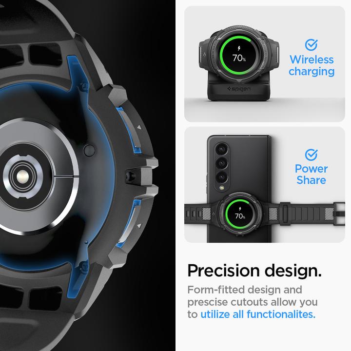 Produktbild Spigen Rugged Armor Pro Samsung Watch 6 Classic 47mm czarny/black ACS06488 (47 mm)