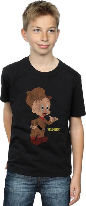 Immagine prodotto Looney Tunes Elmer Fudd Distressed Maglietta Ragazzi (140, 146)