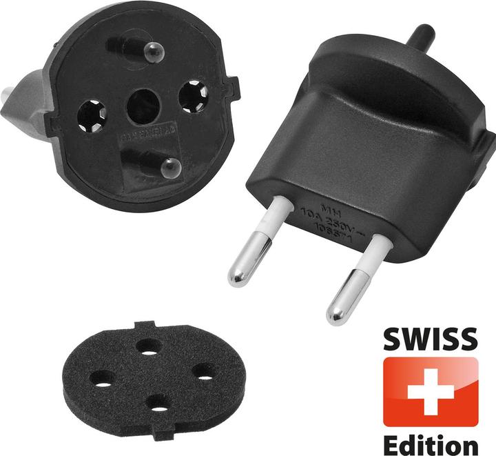 Produktbild Max Hauri Fixadapter Konturenstecker 2-polig (CEE 7/17)