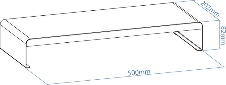 Produktbild Tooq Technology TQMR0121 Flachbildschirm-Tischhalterung Freistehend Schwarz (20 kg)