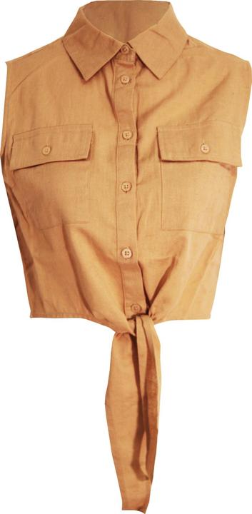 Immagine prodotto Brave Soul Donna/Ladies Elizabeth Tie Front Crop Shirt (L)