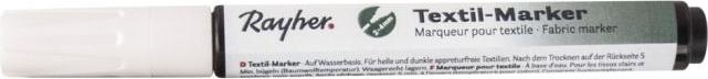 Immagine prodotto Rayher Pennarello per tessuto opaco, bianco (Bianco, 4 mm, 1 x)