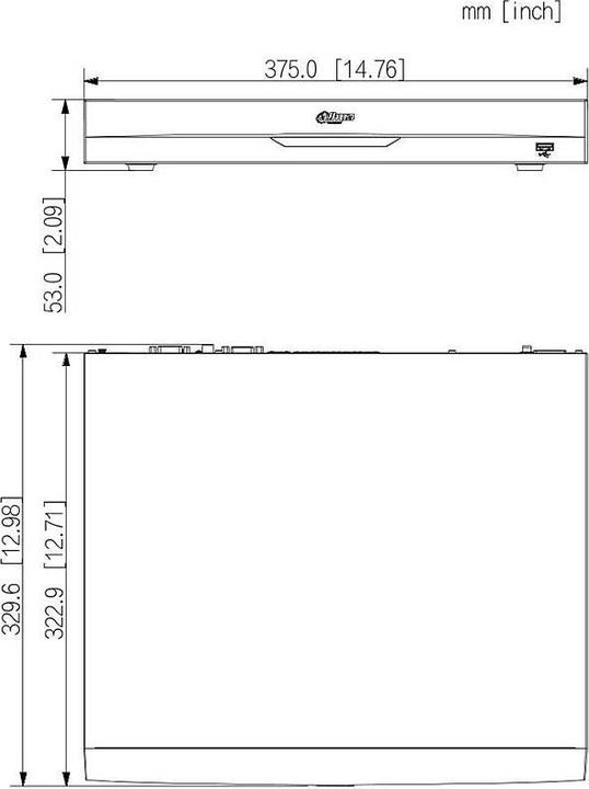 Actual product image Dahua NVR5208-8P-EI2 8-Kanal NVR, PoE, HDMI/VGA (Network Video Recorder (NVR))