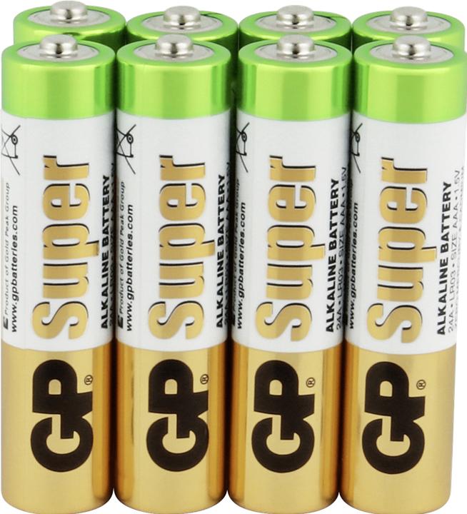 Produktbild GP Batteries Super Alkaline (8 Stk., AAA)