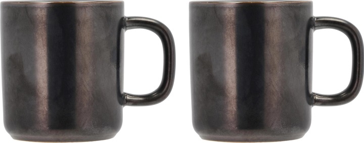 Actual product image Villa Collection Coffee cup Fjord 250 ml, 2 pieces, Black (250 ml, 2 x)