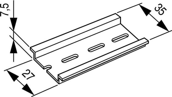 Image du produit Eaton Rail DIN, 35x7,5mm 53030