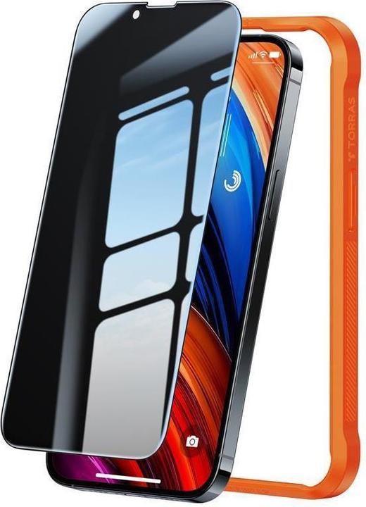 Torras GlassGo Privacy Panzerglas (1 pièce(s), Apple iPhone 14 Pro, Apple iPhone 15)