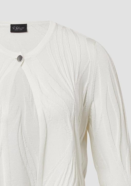 Immagine prodotto S.Oliver Strickjacke Kurzer Cardigan mit Strukturmuster und 3/4-Ärmeln (38)
